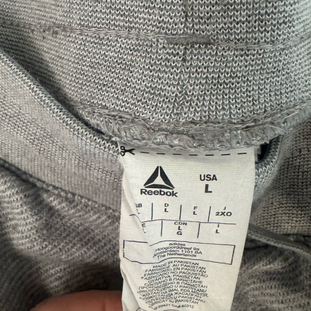 UFC Reebok Light Gray Athletic Pants - Picture 5 of 6